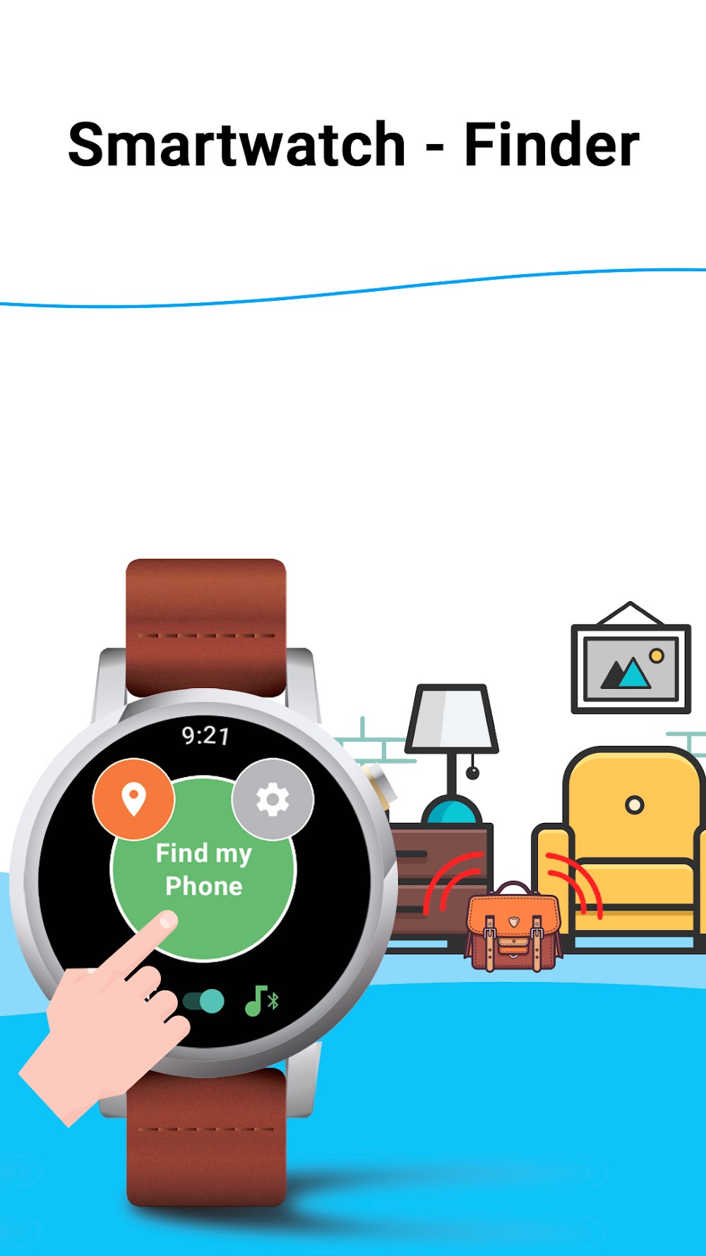 Find My Phone screenshot showing click-to-locate feature